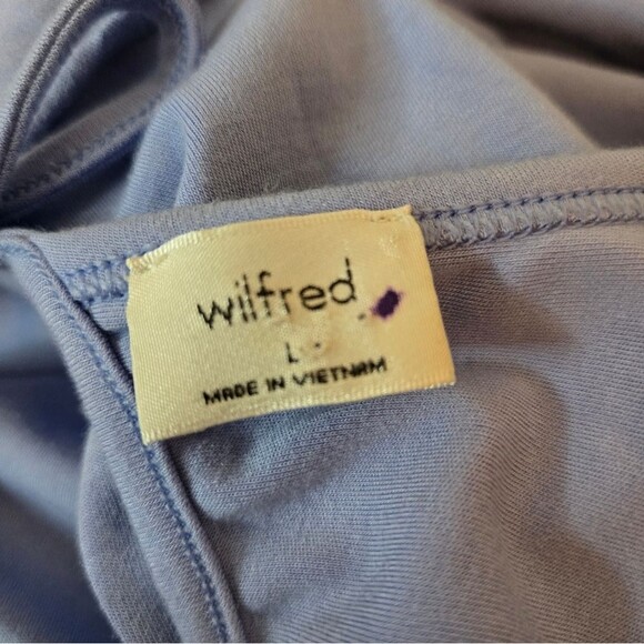 Aritzia Wilfred Stardust Blackless Body Con Dress Size Large Short Tie Back - Picture 9 of 14